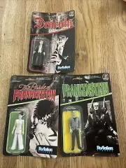 Super 7 ReAction Universal Monsters FRANKENSTEIN BrideDracula 3.75 Action Figure