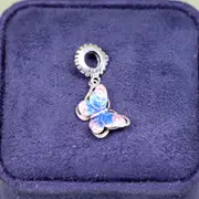 S925 Sterling Silver Colorful Butterfly Charm Pandora Style