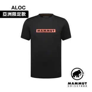 【Mammut 長毛象】QD Logo Print T-Shirt AF Men 快乾LOGO短袖T恤 男款 黑PRT2 #1017-02012-00254