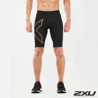 在飛比找momo購物網優惠-【2XU】男 MCS高階跑步壓縮短褲(黑/金)