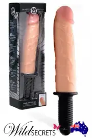 NEW Master Series Onslaught 14.5 inch Vibrating Dong Thruster, Couple Vibrator