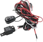 TGMGADANTV 1pc Universal Hareness Kit 1 to 2 Led Light Bar Cable 40A 12v 24v Switch Relay Auto Work Driving Fog Light Wiring Loom Harness Metal Wire