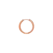 (W) Pandora Moments Small Charm Hoop Earrings Rose Gold Plated