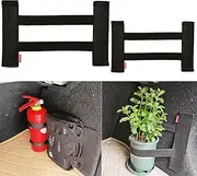 Zurligi 2 Pack Car Boot Organiser Strap, Large Size + Small Size Car Trunk Storage Strap, Highly Elastic Straps with Magic Sticker, Boot Organiser Fixing Belt for Cars, Trucks, Vans, SUV