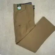 Orvis Tech Pant Men 38x34 Tan Antique Bronze Stretch Water Resistant NWT