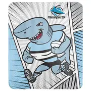 NRL - Cronulla-Sutherland Sharks - Coral Fleece Rug