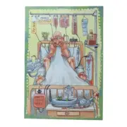 Leanin' Tree New VTG Get Well Card & Env Hospital “IV-Leaguer” ©Boots Reynolds