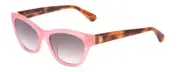 Kate Spade Jerri/S Women Cat Eye Sunglasses Pink Crystal Gold Tortoise/Grey 50mm