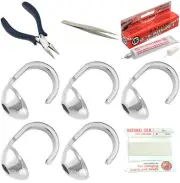 Bead Tip Kit - Pliers, Tweezers, Cement, 5 Bead Tips & White Bead Cord #3