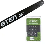 8TEN 36" Chainsaw Guide Bar & Chain .050 3/8 114DL for Stihl 066 044 064 MS660