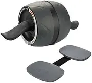 Harbinger AB Carver Pro with Knee Pads, Ab Roller Exercise Wheel, Fitness Equipment for Home Gym, Black
