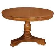 Tasmania Round Dining Table 120 cm - Light Pecan
