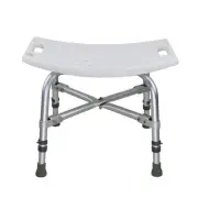 Shower Bathtub Stool Seat, Bath Seat 5 Height Adjustable, Aluminum Alloy Mate...