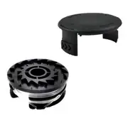 For Parkside Lawn Mower 2 Spool + Grass Trimmer Spool Cap, TLP-01 / TLP-01-1 Multicolor 1 Spool and1 Spool Cap