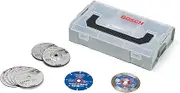 Bosch Professional 9-Piece 76 mm Disc Set in Mini L-Boxx (for GWS-12V, Diameter 76 mm, Accessories Angle Grinder)