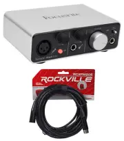Focusrite ITRACK SOLO LIGHTNING USB Audio Recording Interface For iPad/Mac+Cable