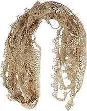 Angoily 1 Roll Metallic Lace Trim Wide Costume Lace for Crafts DIY Projects Wedding Decorations Present Wrapping Embroidery for Home and Party Use
