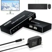 60M USB Mouse Keyboard Loop IR HDMI KVM Extender Via Cat5e/6 Rj45 Ethernet Cable