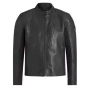BELSTAFF MISTRAL LEATHER JACKET - BLACK