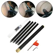 GANWEI Carbide Wood Lathe Truning Tools Wood Chisel Diamond Shape Round and Square Turning Tool Grip Handle