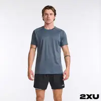 在飛比找momo購物網優惠-【2XU】男 Aero運動短袖上衣(鐵灰/反光黑)