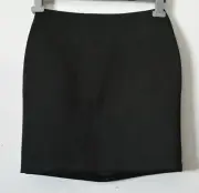 Bardot Skirt Womens Size 8 Black Stripe Textured Pencil Mini New