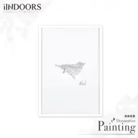 在飛比找蝦皮商城優惠-英倫家居 現貨 北歐風相框裝飾畫 動物線條系列 鳥 白色 獨