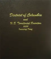 Dansco 8145 Album Statehood Quarters w/ Proofs 2009 PD&S Coins Storage +Slipcase