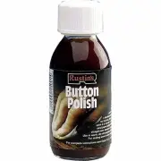 Rustins Button Polish 125ml Pure Shellac Wood Furniture Finishing Varnish