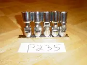 MAC TOOLS 5 PIECE 3/8 DRIVE SAE. DEEP CHROME SWIVEL SOCKET SET 1/2 - 3/4