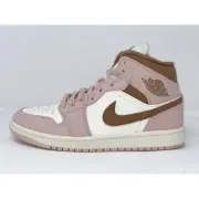 Air Jordan 1 Mid 'Neapolitan' Pink Sneakers, Size 7 BNIB BQ6472-620