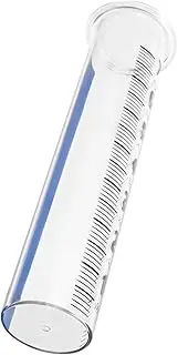 Transparent Outdoor Rain Gauge Portable Plastic Rain Measuring Tool for Garden Lawn and Backyard Easy to Read with Scale for Accurate Measurement