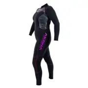 Akona 5mm Women's Classic Line Back Zip Full Suit - Cool Water Wetsuit,