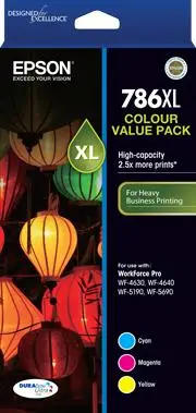 Genuine Epson 786 XL 3 Colour Pack