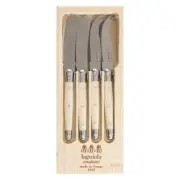 Jean Dubost Laguiole Simplicite - 4 Piece Mini Cheese & Pate Set Ivory