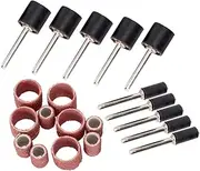 Baluue 20 Pcs Set Set of 20 Cloth Rings for Rotary Tool Accessories Sandpaper Ring Sand Paper Sanding Bands Sanding Ring Bands Polishing Accessories Metal
