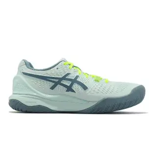 【asics 亞瑟士】網球鞋 GEL-Resolution 9 D 寬楦 女鞋 水藍 亞瑟膠 緩震 亞瑟士(1042A226400)