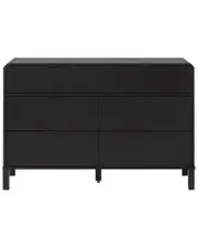 Walker Edison 6-Drawer Contemporary Dresser with Curved Top