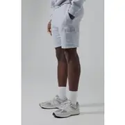 Mens Grey Marl Man Active Regular Fit 5inch Cargo Shorts