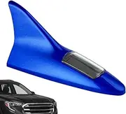 Shark Fin Solar Warning Light - Solar Power Shark Fin Antenna,Stylish Auto Shark Fins Roof Light, Solar Car Antenna Decorative Top Mounted Light for
