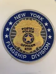 USPIS Inspection Service New York Flagship Division patch gold officer 9-11-01