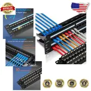High-Speed 48-Port RJ45 Cat6 Patch Panel - Effortless Installation & Repair