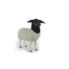 Hansa Sheep Suffolk Mama Plush Toy, 28-inch Length, Multicolor