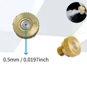 10pcs Brass Misting Nozzle 10/0.5mm Orifice Dia for Cooling System
