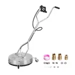 VEVOR 20" Pressure Washer Surface Cleaner w/ Handles & Wheels, Stainless Steel Concrete Cleaner 4500 Max PSI , 3/8"Connector & 1/4" Adapter Power Wash