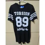 ADIDAS TORSION 89  JERSEY DRESS 長版T恤 洋裝 (US:XS/JPN:M~黑色~)