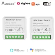 Tuya Zigbee/Wifi 1/2/3/4CH MINI Smart Switch Two-Way Control Wireless Light Swit