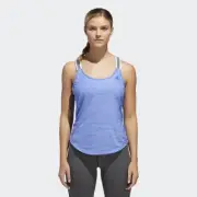 NWT Adidas Women’s Blue Cutout Crossback Training Tank Top Gym Size Large