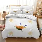 Petal Thousand Paper Crane 3D Quilt Duvet Doona Cover Set Pillow case Print