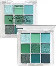 Green Eyeshadow Palette - Green Eyeshadow Glitter | Green Matte Eyeshadow Palette, 9 Colors Bright Eyeshadow Palettes, Long-Lasting Waterproof Glitter Eye Makeup Cosmetic for Girls